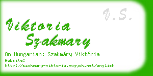 viktoria szakmary business card